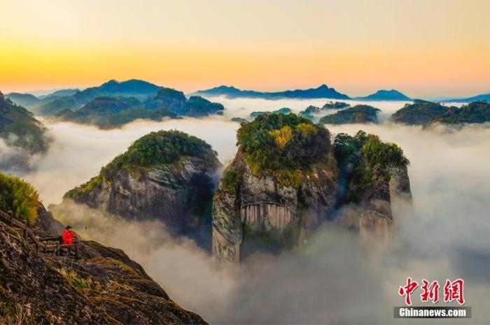 武夷山天游云海。黃海 攝