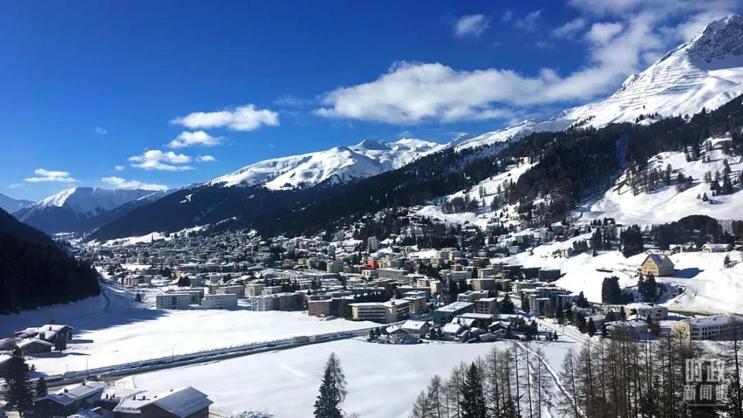 △瑞士，達(dá)沃斯小鎮(zhèn)。