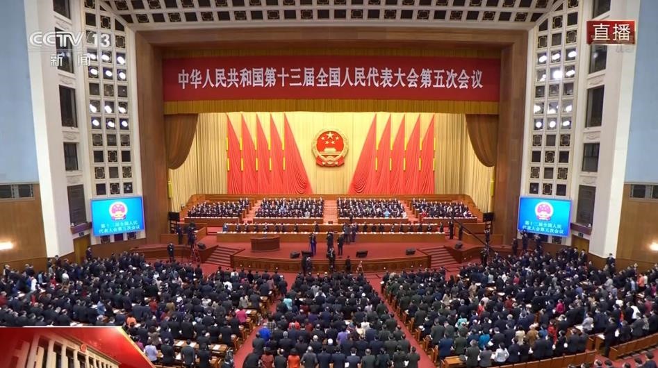 十三屆全國(guó)人大五次會(huì)議第二次全體會(huì)議