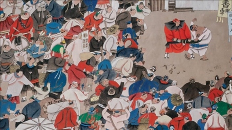 圖：周京新作品《水滸組畫》（局部）