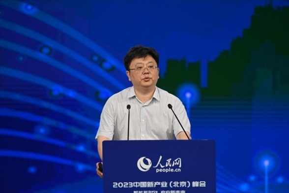 傳播內(nèi)容認(rèn)知全國重點(diǎn)實(shí)驗(yàn)室首席科學(xué)家張勇東。人民網(wǎng)記者 于凱攝