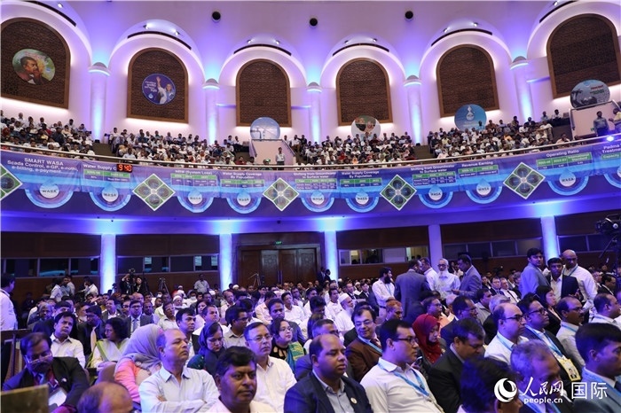 7月13日，達舍爾甘地污水處理廠項目竣工典禮舉行。人民網(wǎng)記者 孫廣勇攝