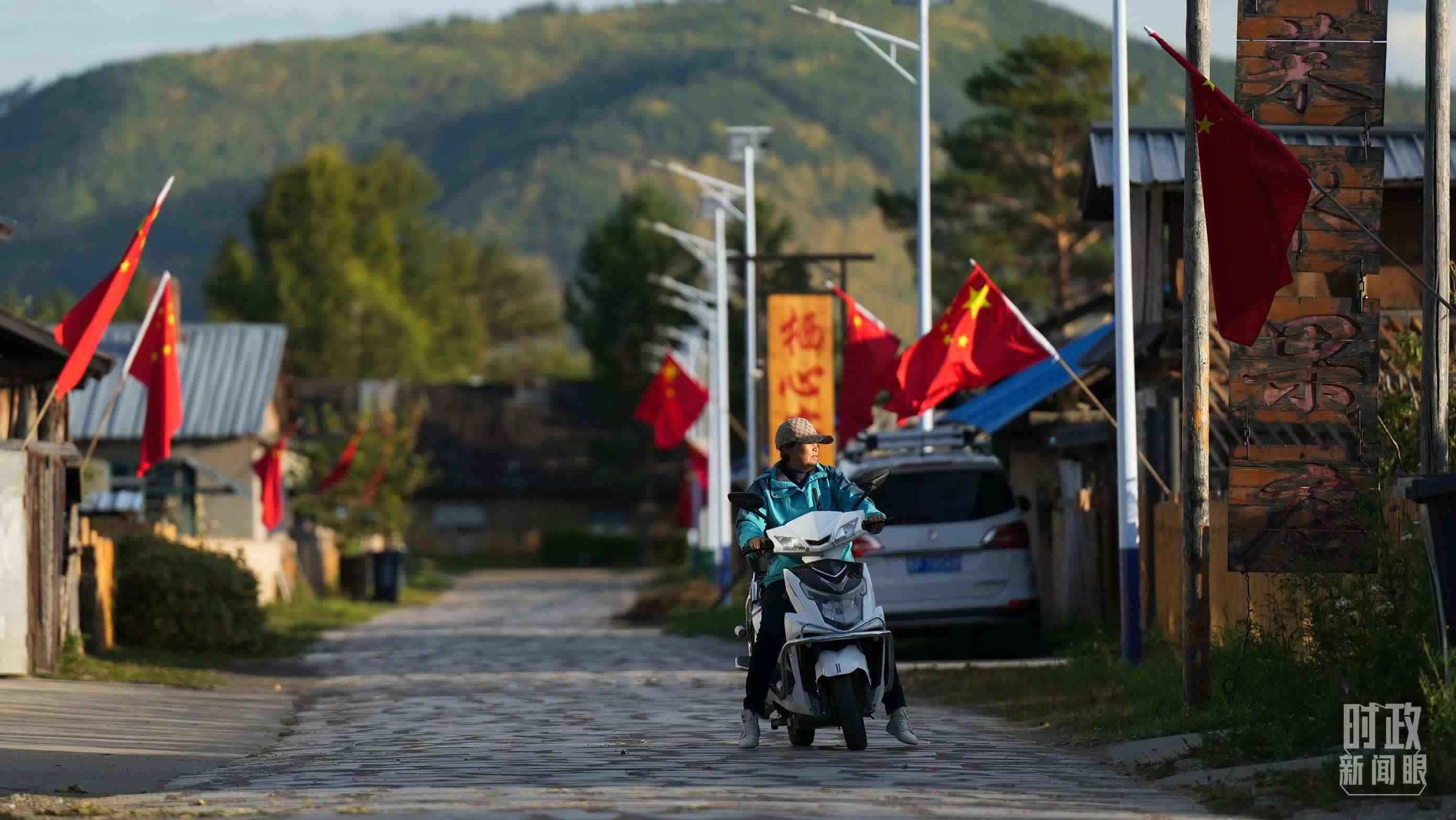 △北極村里民宿眾多。（總臺國廣記者李晉拍攝）