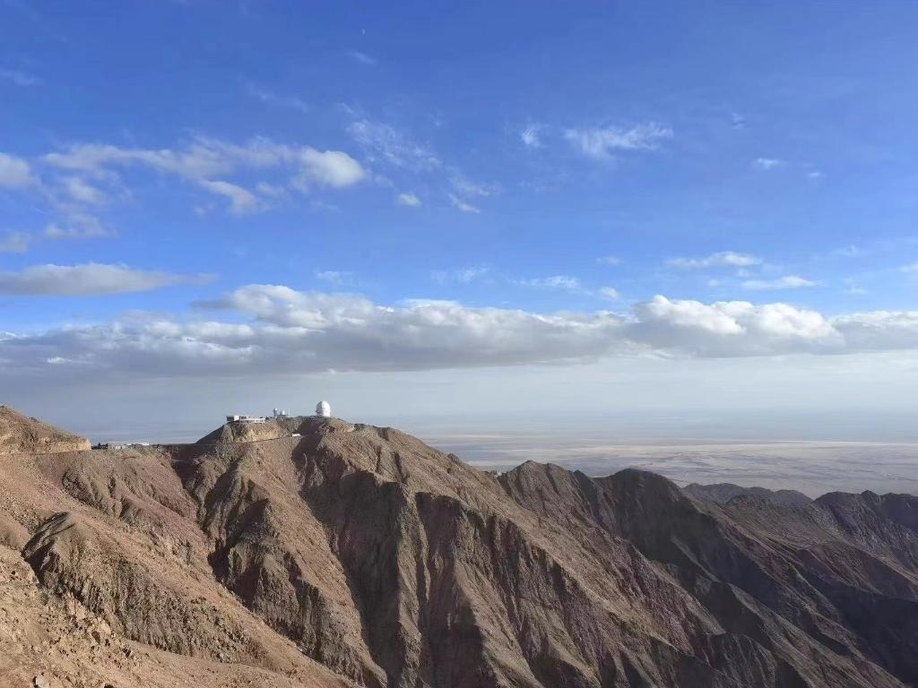 墨子巡天望遠(yuǎn)鏡遠(yuǎn)景圖。（中國科學(xué)技術(shù)大學(xué)供圖）