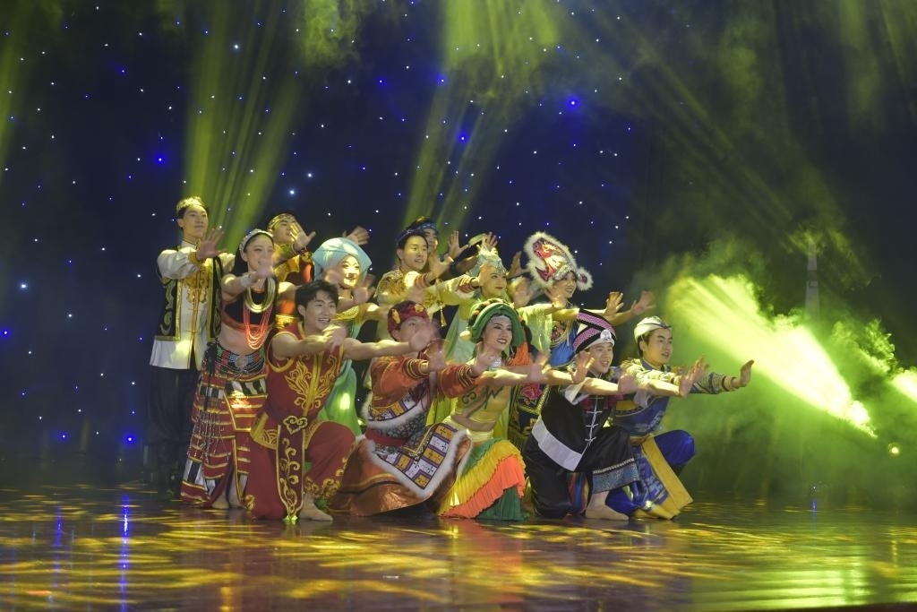 5月27日，演員在柬埔寨金邊真臘歌劇院演出。