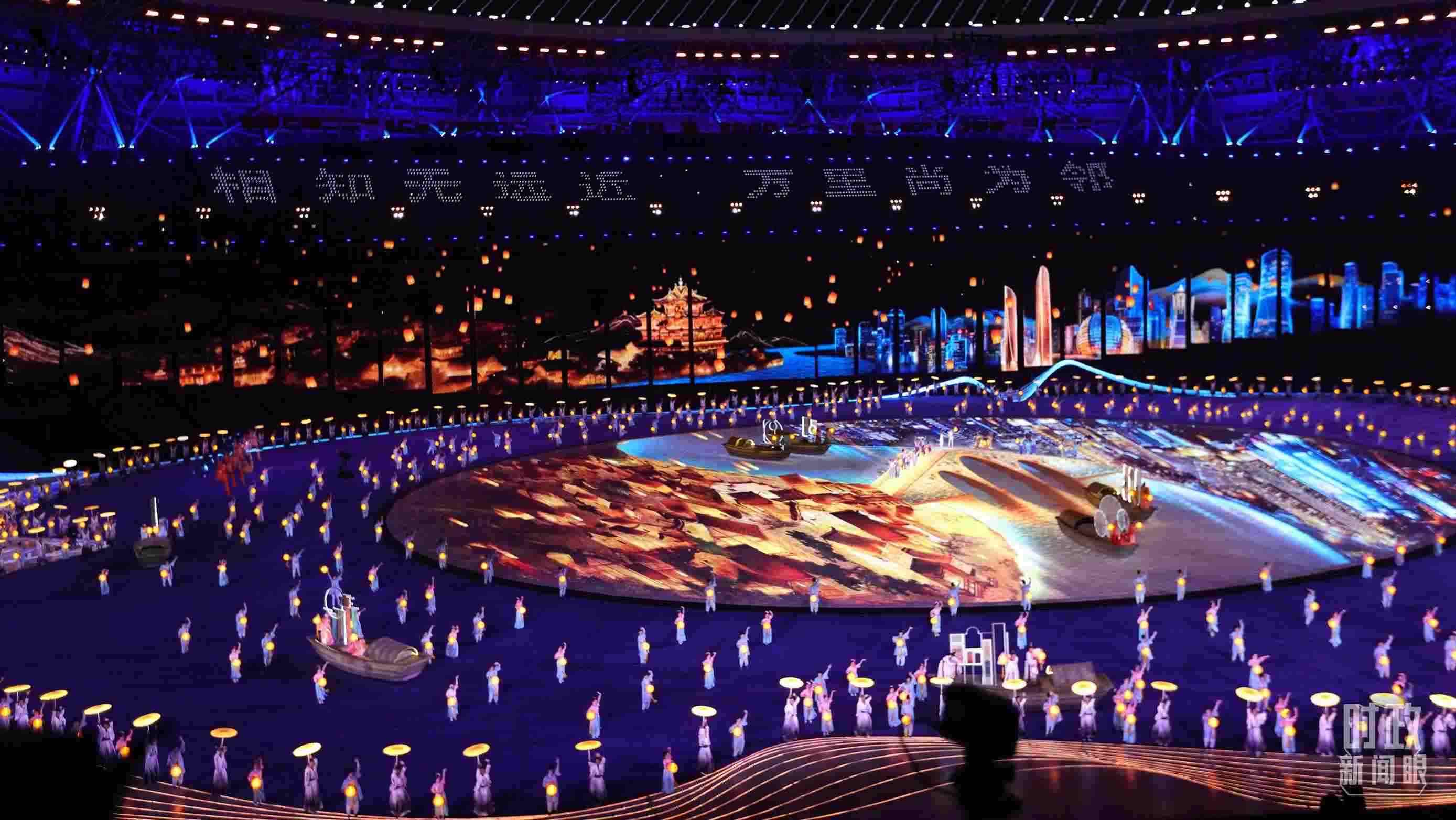 △杭州第19屆亞運會開幕式。（總臺央視記者魏幫軍拍攝）