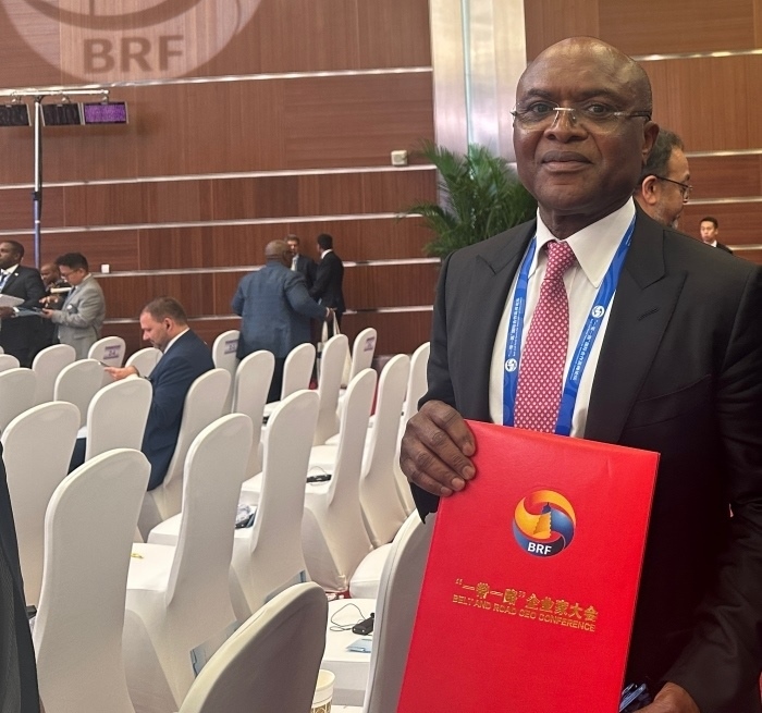 “一帶一路”企業(yè)家大會的外方代表。人民網(wǎng)記者 申佳平攝