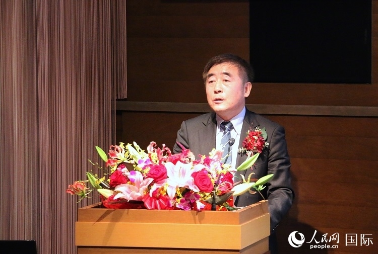 科盟會(huì)長楊克儉發(fā)表致辭。人民網(wǎng) 許可攝