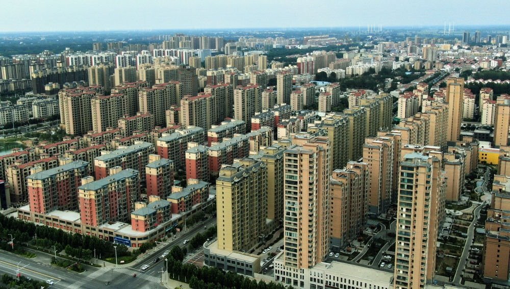 這是2021年6月23日拍攝的蘭考縣縣城（無(wú)人機(jī)照片）。新華社記者 李安 攝