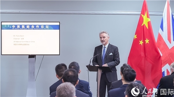 英國(guó)對(duì)華事務(wù)全國(guó)委員會(huì)主席范浩宏致辭。人民網(wǎng) 郭錦標(biāo)攝