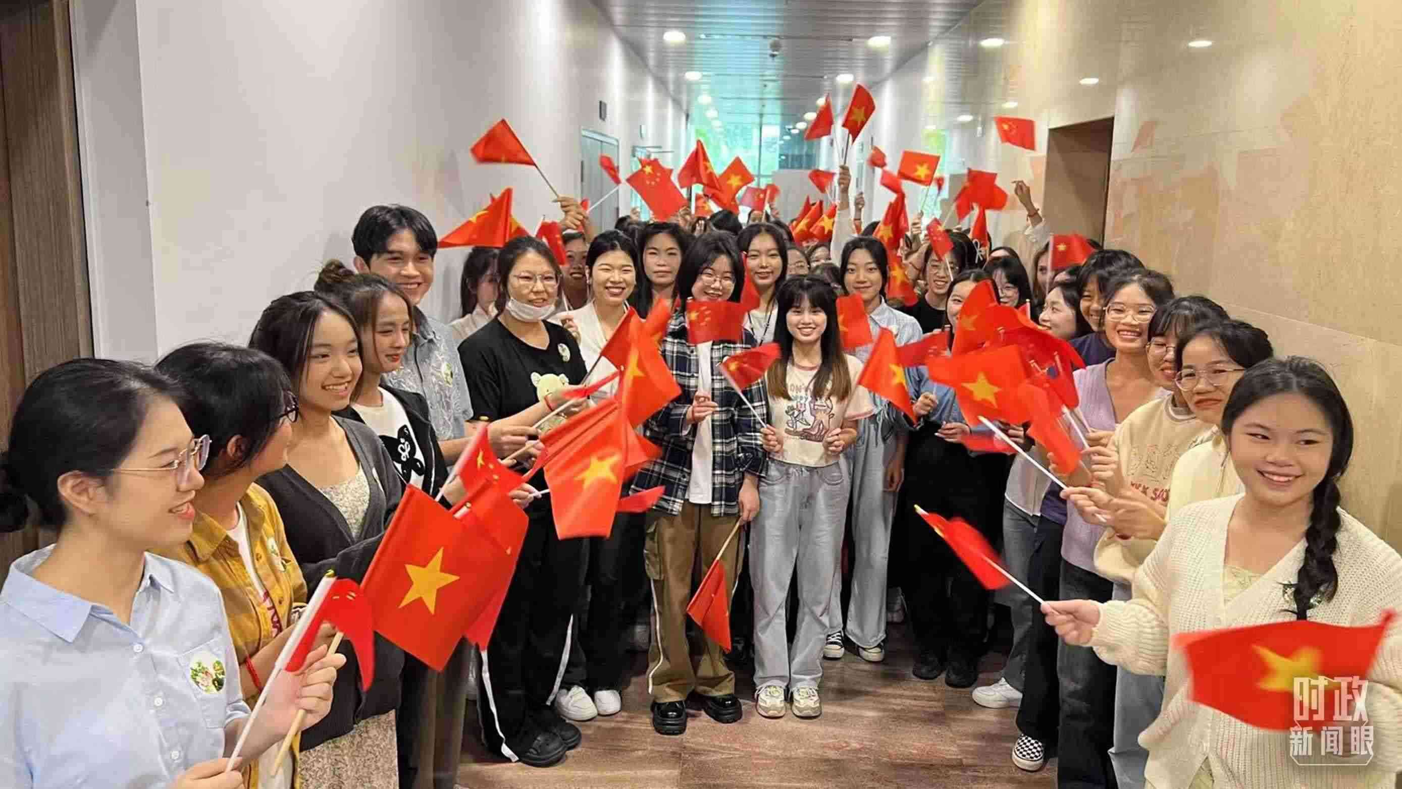 △中越青年齊聚一堂。（總臺央視記者程鋮拍攝）