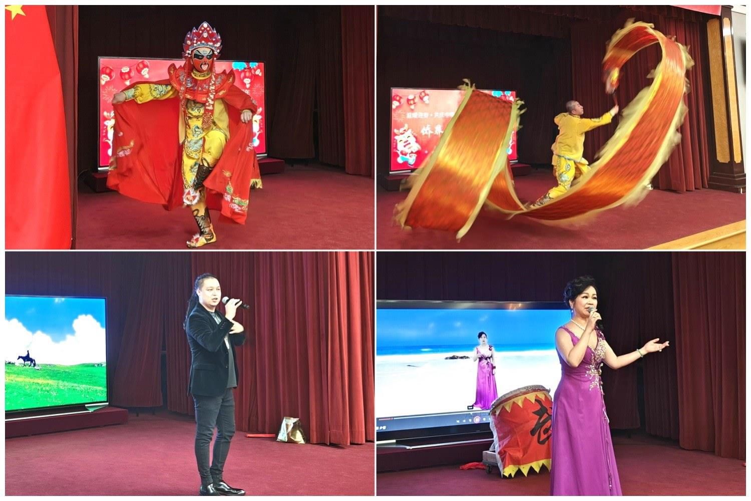 當?shù)貎S界知名演員獻上精彩演出。主辦方供圖