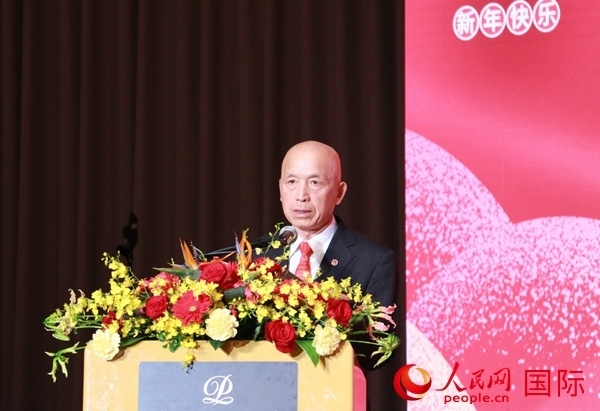 全華聯(lián)理事長賀乃和致辭。人民網(wǎng) 許可攝