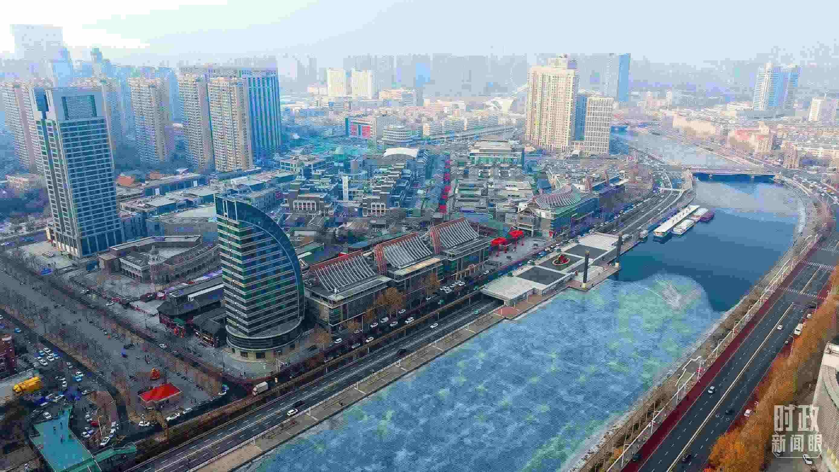 △天津航拍。（總臺記者劉功河拍攝）