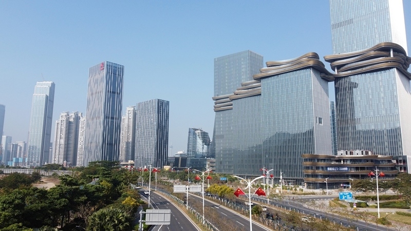 2024年1月1日，廣東珠海，橫琴粵澳深度合作區(qū)樓群。