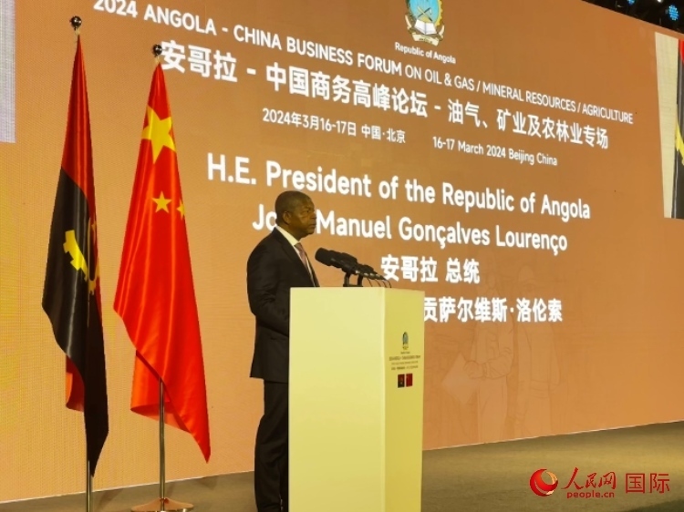 安哥拉總統(tǒng)若昂·曼努埃爾·貢薩爾維斯·洛倫索。人民網(wǎng)記者 張榮攝