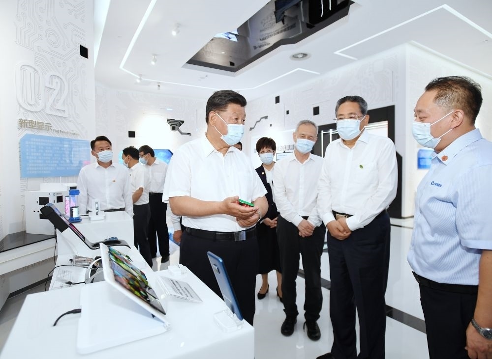 2020年8月19日下午，習(xí)近平總書記在安徽省合肥市參觀安徽創(chuàng)新館，了解安徽省科技創(chuàng)新和新興產(chǎn)業(yè)發(fā)展情況。