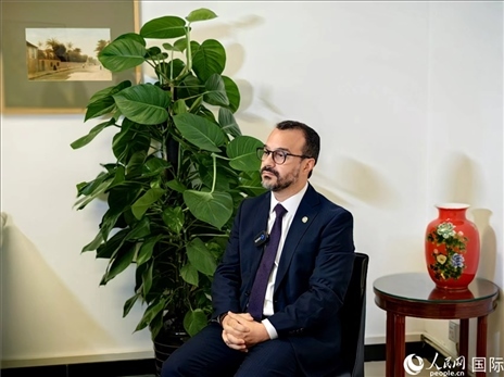 巴西文化部副部長卡西修斯·羅薩接受人民網(wǎng)專訪。人民網(wǎng)記者 符園園攝