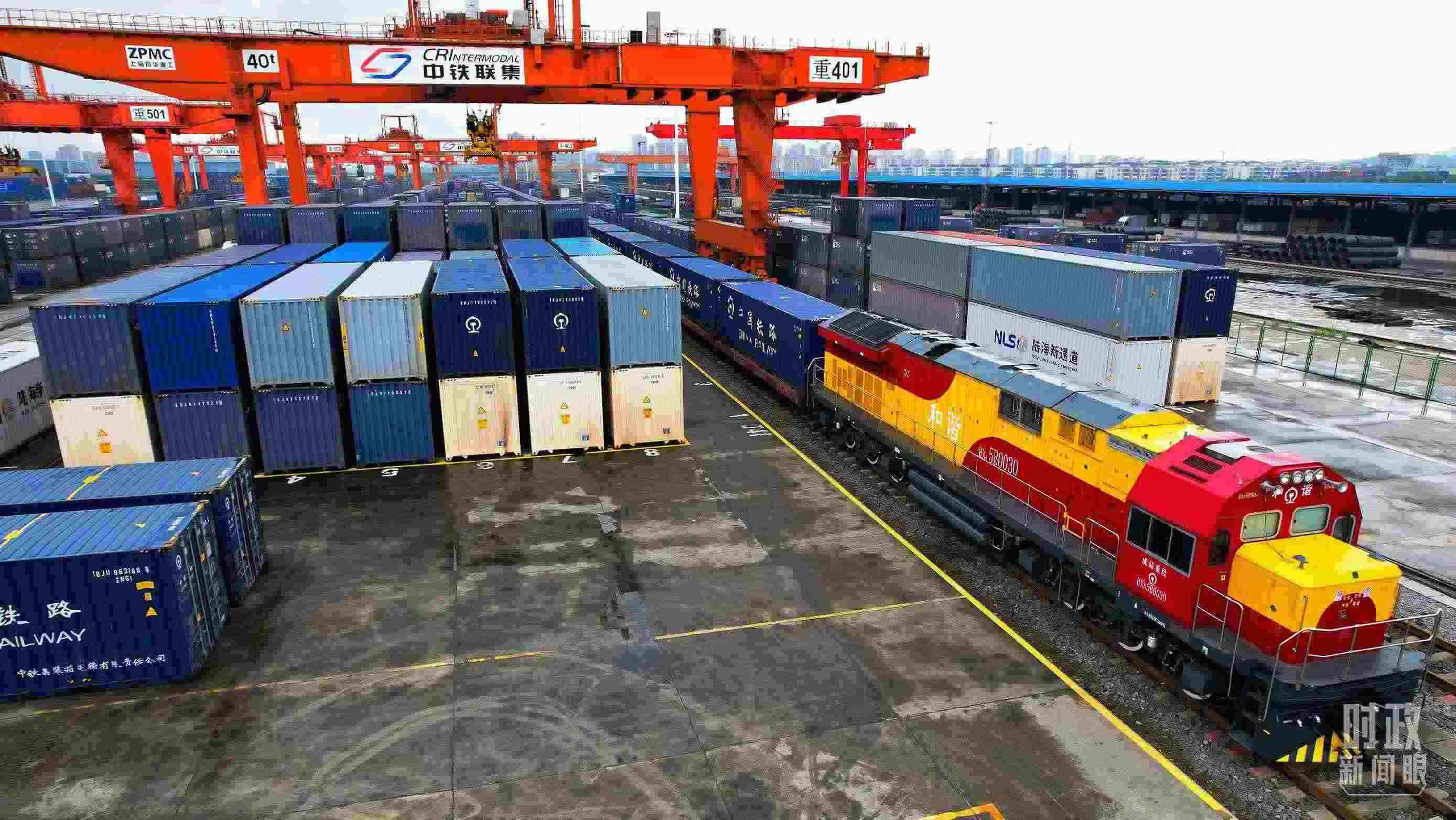 △重慶國際物流樞紐園區(qū)。（總臺記者劉雨拍攝）