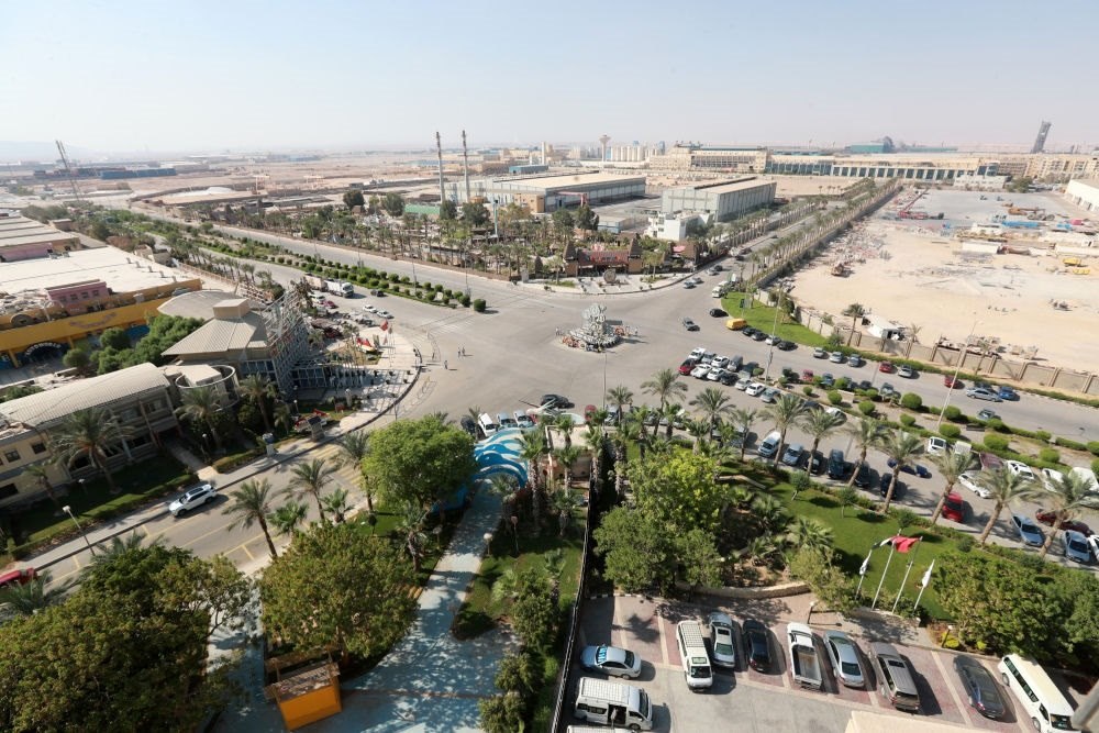 這是2023年8月10日在埃及蘇伊士省拍攝的中埃·泰達(dá)蘇伊士經(jīng)貿(mào)合作區(qū)。新華社記者 隋先凱 攝