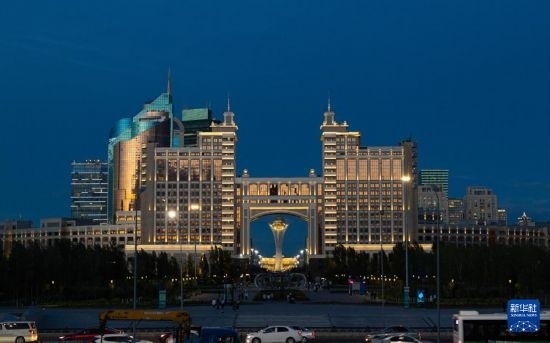 這是7月1日拍攝的哈薩克斯坦首都阿斯塔納街景。新華社記者 白雪騏 攝