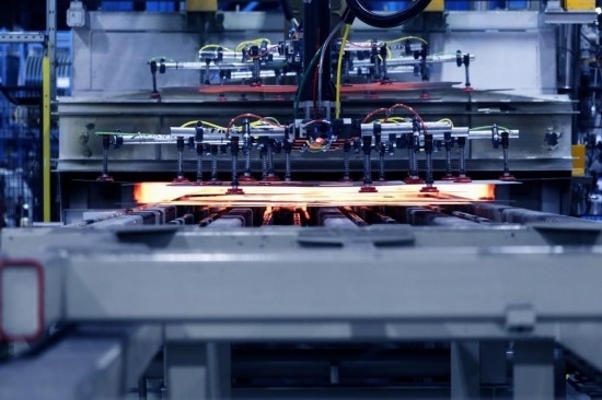 這是海斯坦普零件生產線（資料照片）。新華社發(fā)