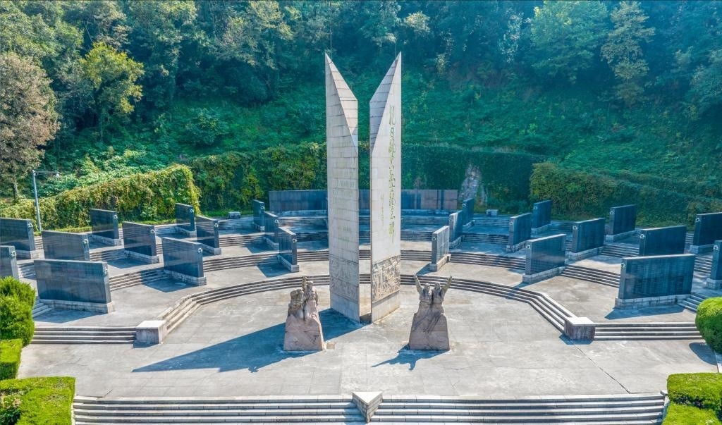 抗日航空英烈紀念碑廣場。（受訪單位供圖）