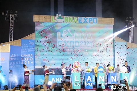 7月9日，2024年蘭納博覽會開幕式在清邁國際會展中心舉行。人民網(wǎng)記者楊一攝