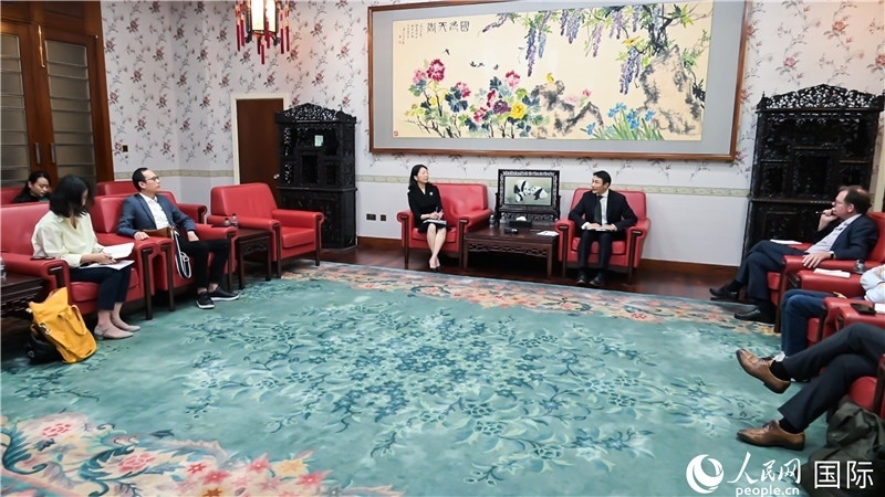 中外媒體吹風(fēng)會(huì)現(xiàn)場(chǎng)。 人民網(wǎng) 郭錦標(biāo)攝