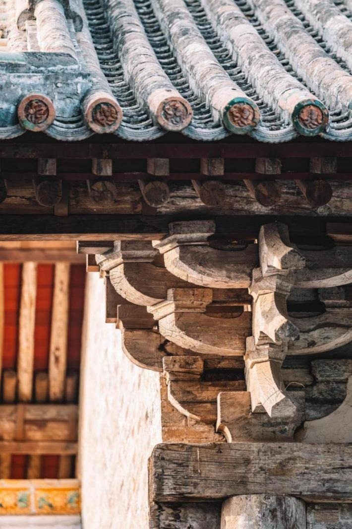 高平市古建資圣寺斗拱結構。王劍攝