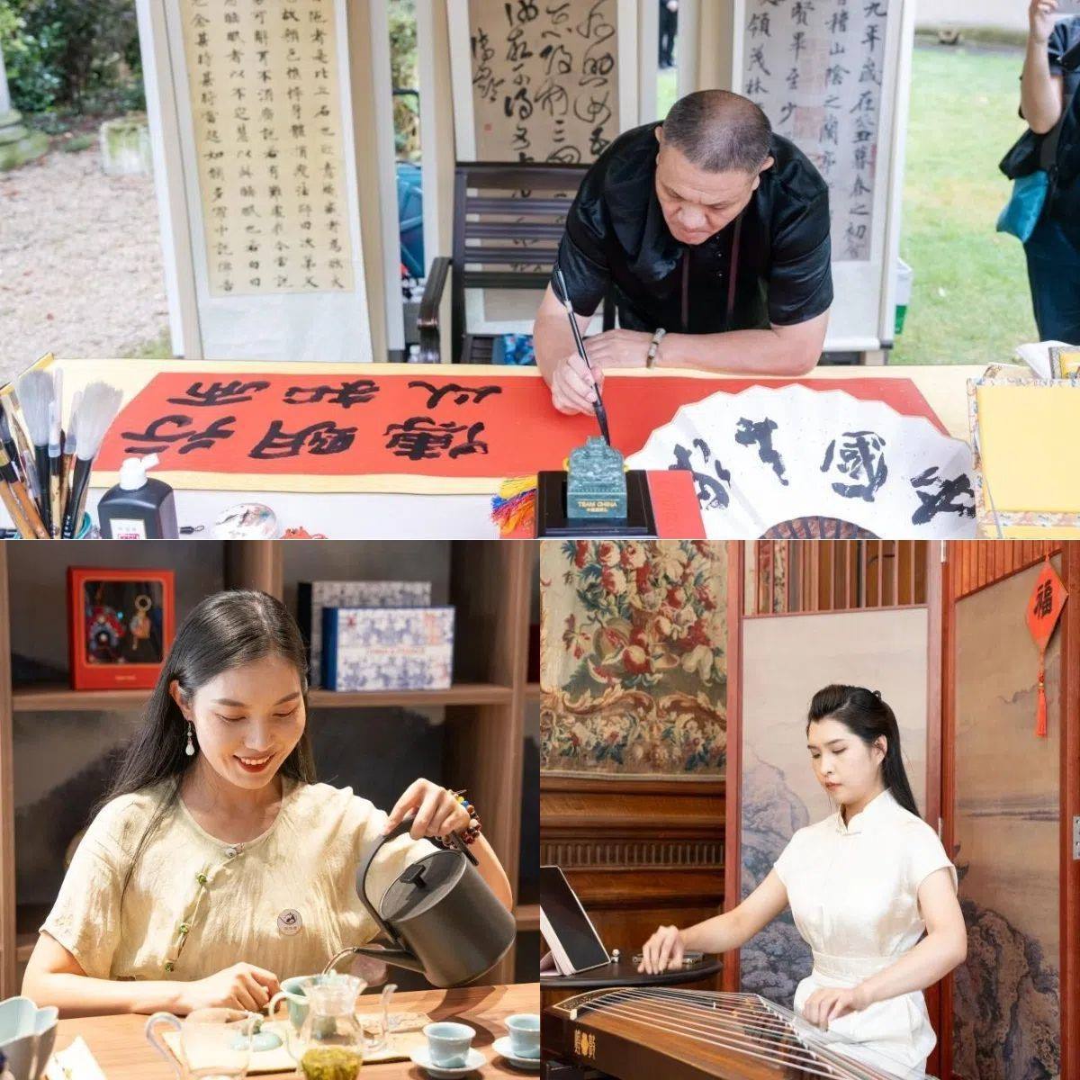 中國(guó)非遺與傳統(tǒng)文化展區(qū)引人入勝。 “中國(guó)之家”供圖