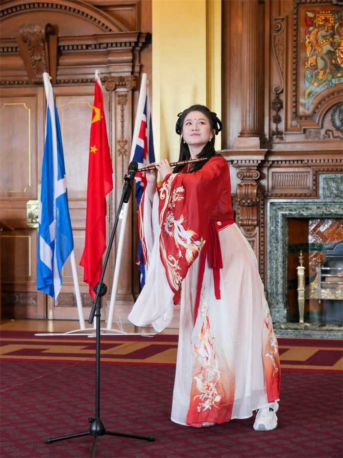 《長城魂》在愛丁堡市政廳演出。主辦方供圖