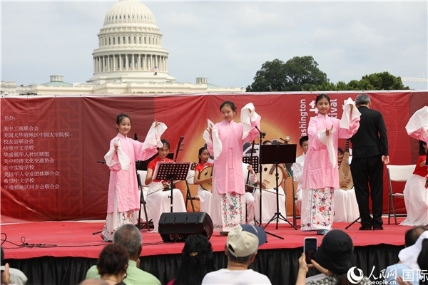 2、在華盛頓中國文化節(jié)活動上，還進行了豐富多樣的中國文化演出。 人民網(wǎng)記者 李志偉攝