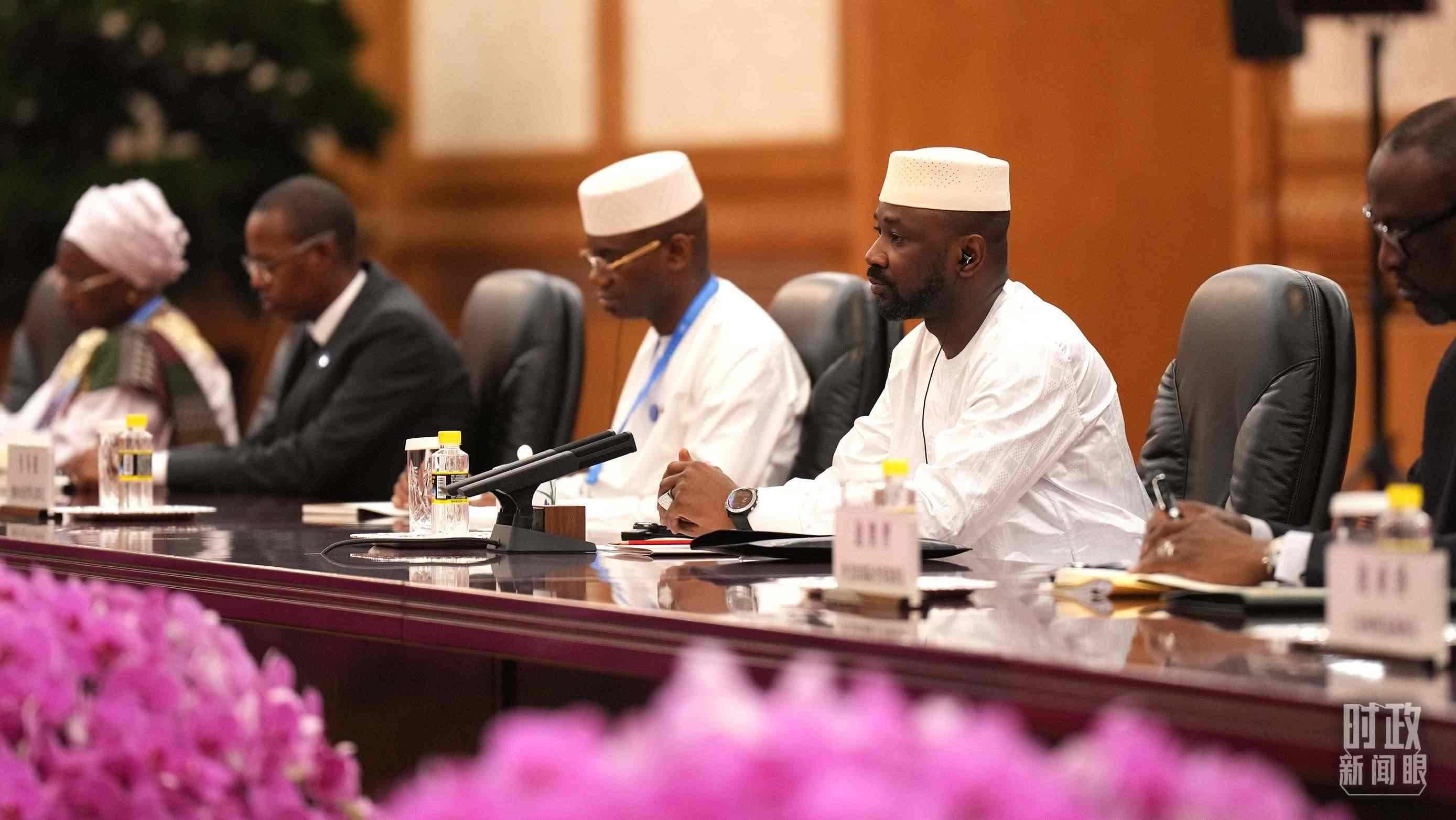 △馬里總統(tǒng)戈伊塔。（總臺(tái)記者李晉拍攝）