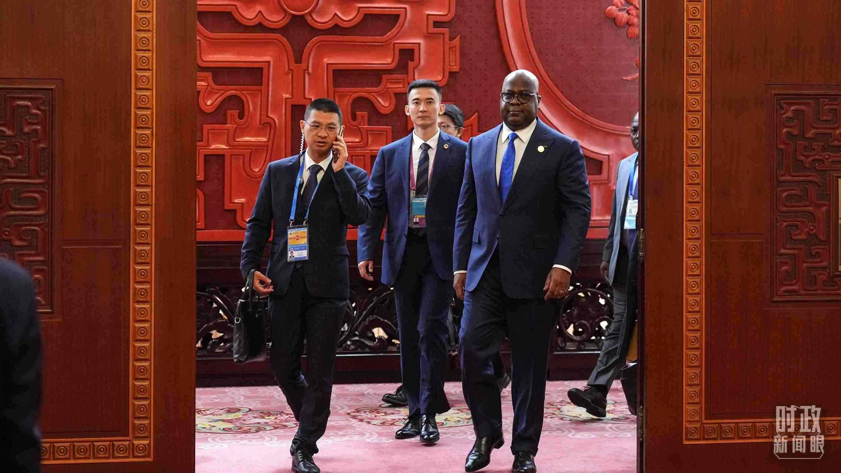 △剛果（金）總統(tǒng)齊塞克迪。（總臺(tái)記者李晉拍攝）