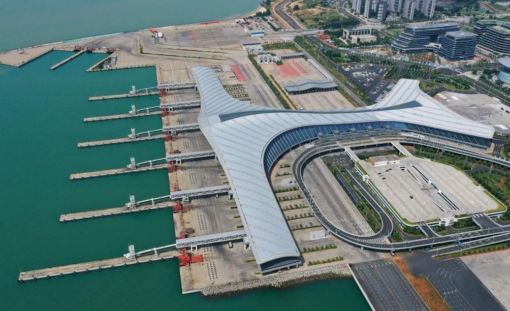這是已經(jīng)停航的海口新海港（9月4日攝，無人機照片）。新華社記者 郭程 攝