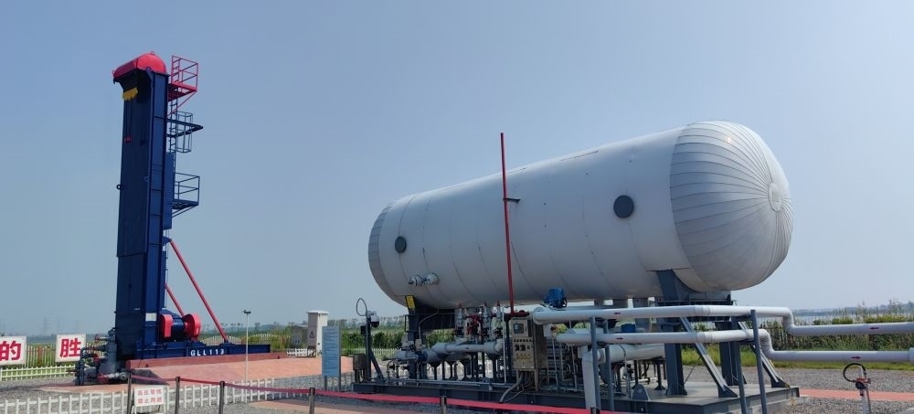 2024年8月30日，勝利油田萊113區(qū)塊CCUS項目現(xiàn)場。新華社記者 陳國峰 攝