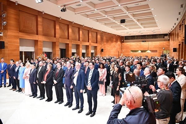 招待會現(xiàn)場。孫瑋 攝