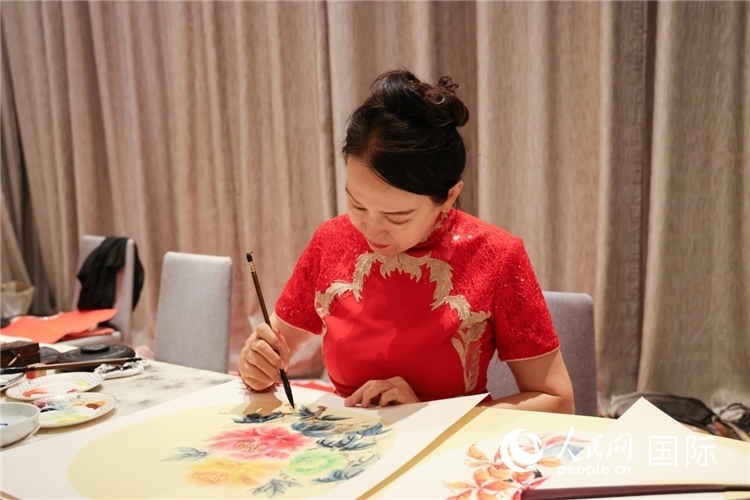 中國傳統(tǒng)文化展示。人民網(wǎng)記者任皓宇攝