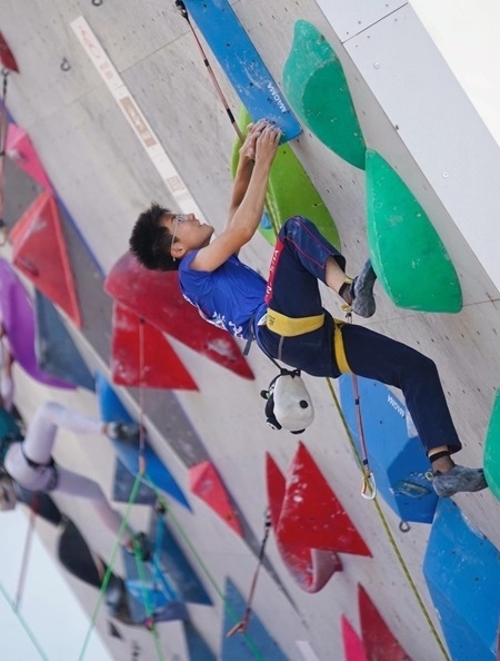 小運動員在比賽中。主辦方供圖