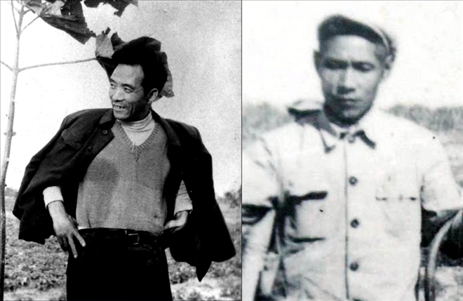 拼版照片：左圖為焦裕祿資料照片；右圖為谷文昌資料照片。