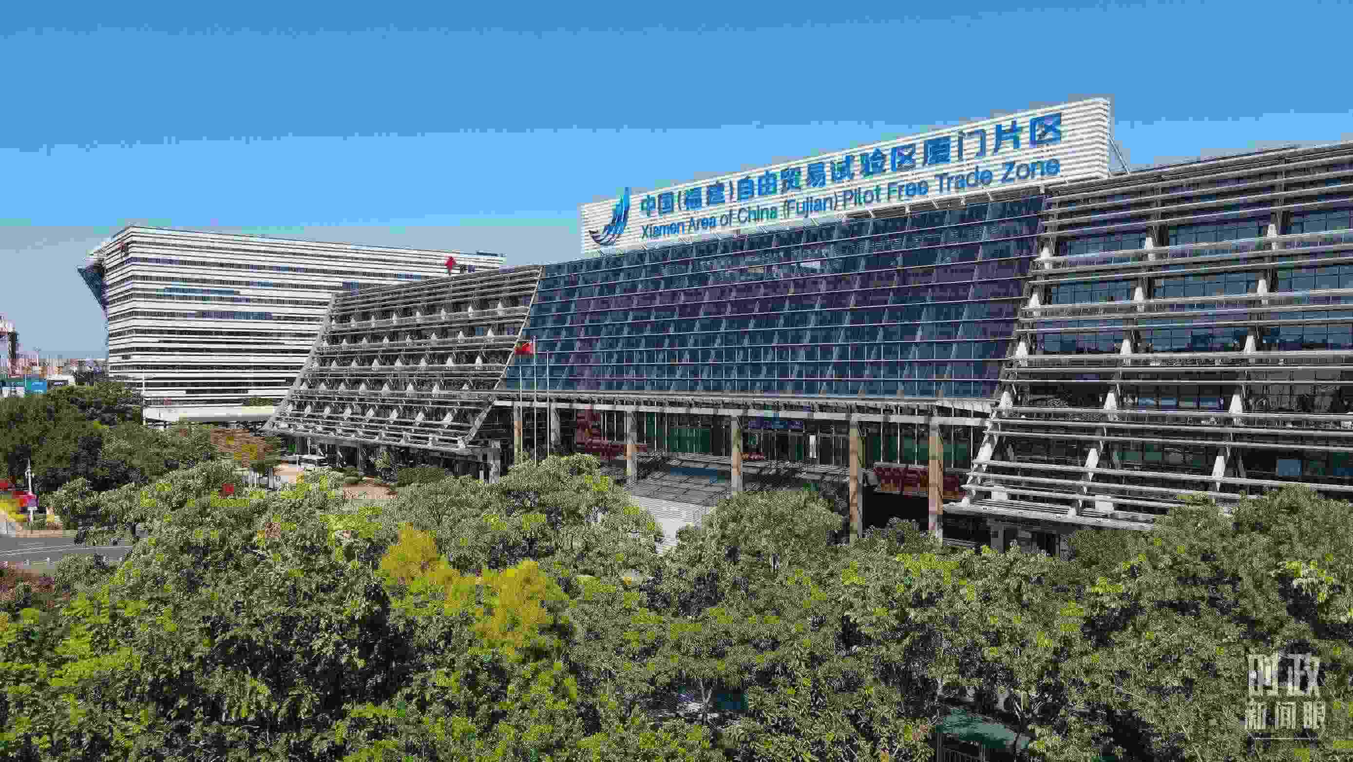 △中國(guó)（福建）自由貿(mào)易試驗(yàn)區(qū)廈門(mén)片區(qū)。（總臺(tái)記者鄭皓拍攝）