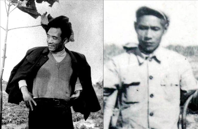 拼版照片：左圖為焦裕祿資料照片；右圖為谷文昌資料照片。