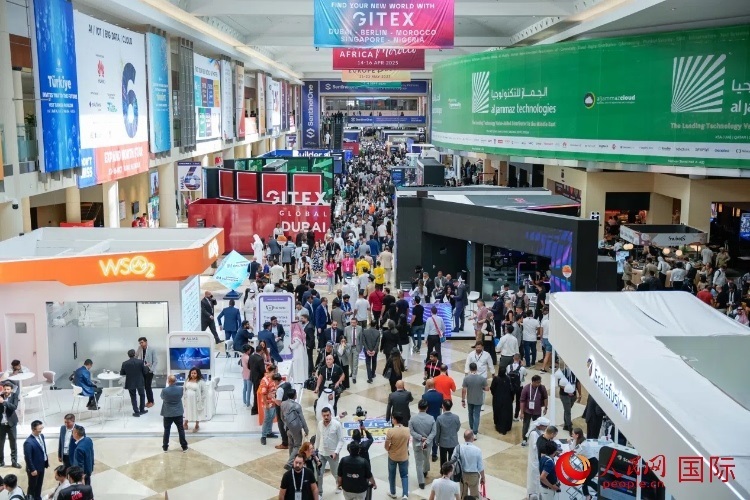 迪拜世界貿易中心場館內一角。人民網(wǎng) 塔里克·易卜拉欣攝