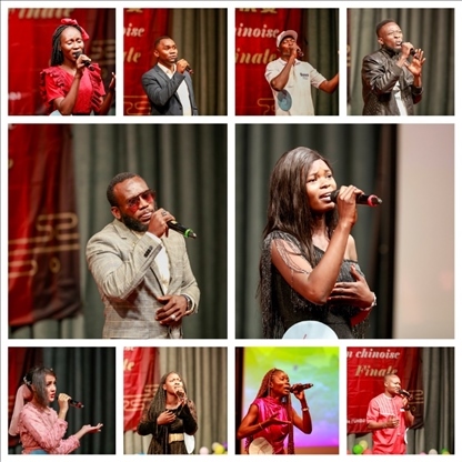 參與決賽的歌手。中國石油非洲公司供圖