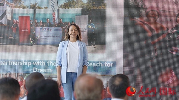 奇瑞南非公司全國市場經(jīng)理維倫·彼得森發(fā)言。人民網(wǎng) 張茜攝