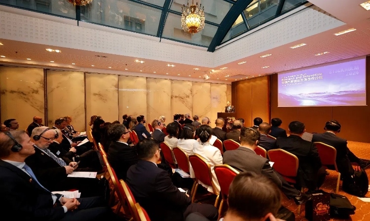 中瑞創(chuàng)新創(chuàng)業(yè)交流合作論壇活動(dòng)現(xiàn)場(chǎng)。中國(guó)駐瑞典大使館供圖