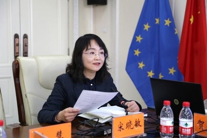 中國(guó)社會(huì)科學(xué)院歐洲研究所《歐洲研究》總編輯、中國(guó)歐洲學(xué)會(huì)秘書(shū)長(zhǎng)宋曉敏教授主持研討會(huì)。吳迪攝