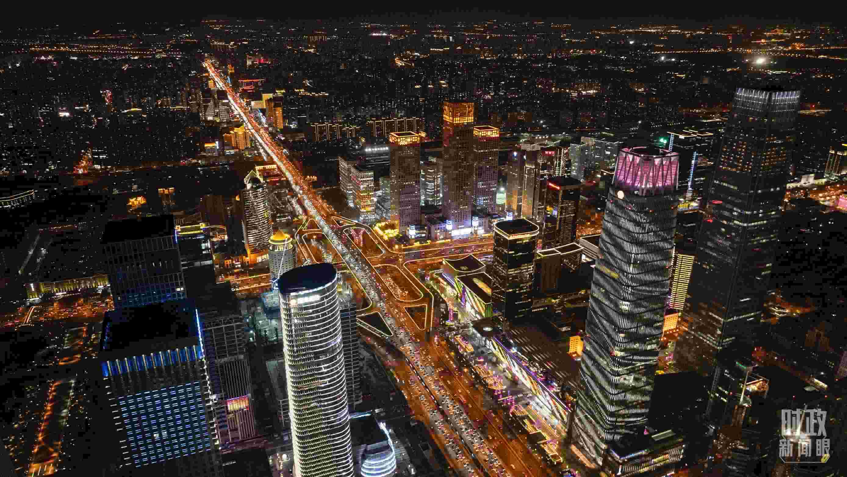 △北京CBD（中央商務(wù)區(qū)）。（總臺(tái)記者郭增浩拍攝）