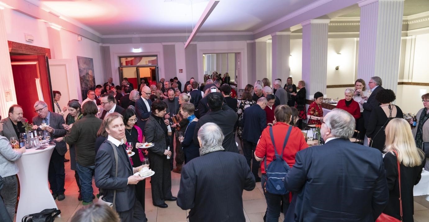 圖為新春酒會(huì)現(xiàn)場。紐倫堡-埃爾蘭根孔子學(xué)院供圖